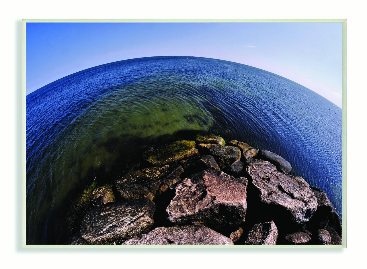 Stupell Industries Fisheye Ocean Sea Landscape Photograph Unframed Art Print Wall Art, 13x19, by Joseph Elliott