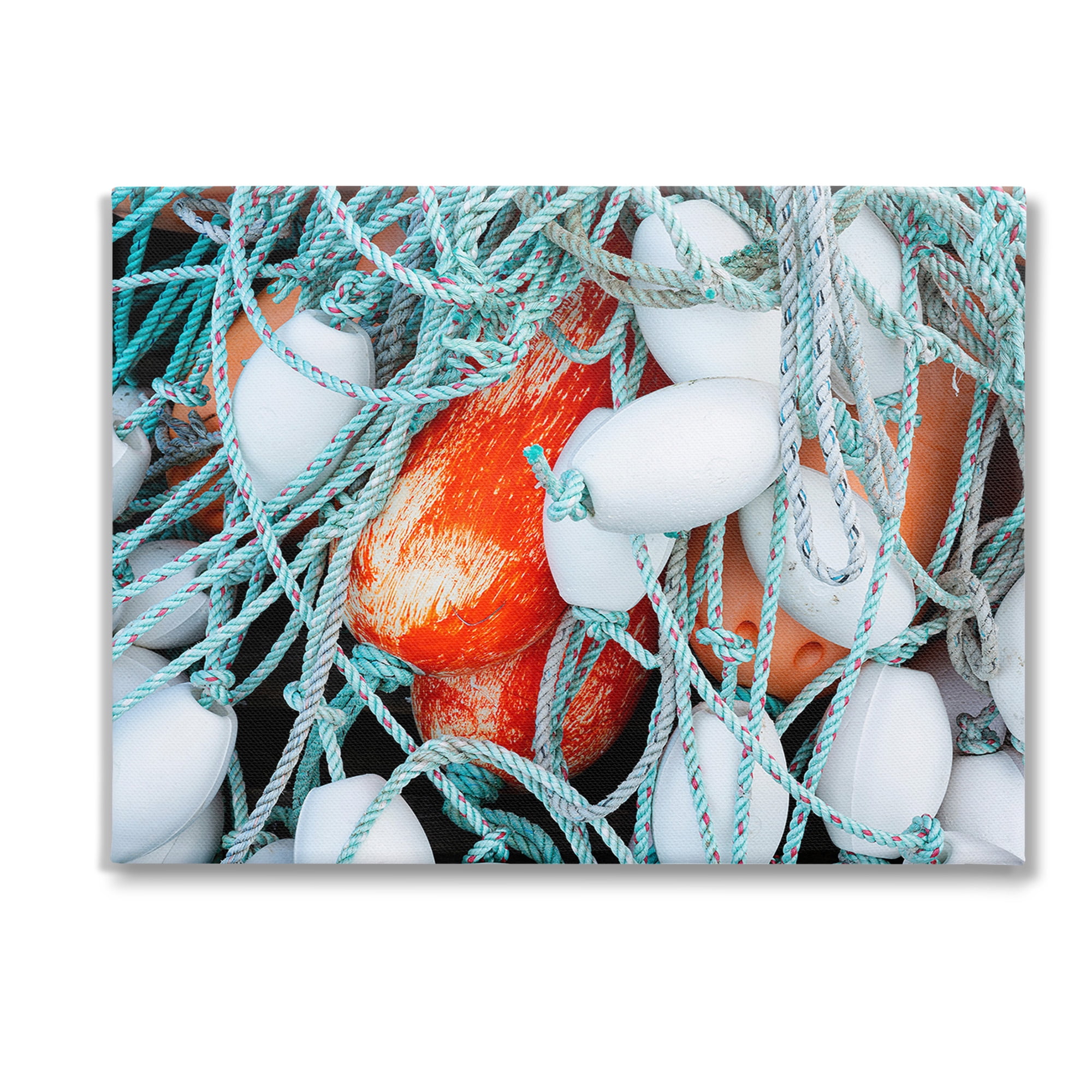 Stupell Industries Fishing Lines & Bobbers Nature Photography Gallery Wrapped Canvas Art Print Wall Art, 48 x 36