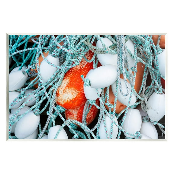 Stupell Industries Fishing Lines & Bobbers Nature Photography Unframed Art Print Wall Art, 15 x 10