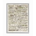 thumbnail image 1 of Stupell Industries Fishing Terms And Phrases Sports Tan Green Word Design Framed Wall Art by Erica Billups, 1 of 7