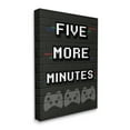 thumbnail image 1 of Stupell Industries Five More Minutes Video Game Phrase Retro Bricks Inspirational Painting Gallery Wrapped Canvas Art Print Wall Art, 24 x 30, 1 of 6