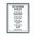 thumbnail image 1 of Stupell Industries Five Star Bathroom Funny Word Black And White Design Framed Giclee Texturized Art by Daphne Polselli, 1 of 8