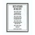 thumbnail image 1 of Stupell Industries Five Star Kitchen Dining Room Funny Word Black And White Design Framed Giclee Texturized Art by Daphne Polselli, 1 of 3