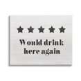 thumbnail image 1 of Stupell Industries Five Star Review Would Drink Here Again Phrase, 30 x 24, Design by Daphne Polselli, 1 of 5