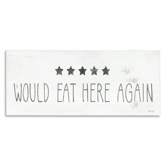 Stupell Industries Five Stars Kitchen Food & Beverage Painting Gallery Wrapped Canvas Art Print Wall Art, 24 x 10