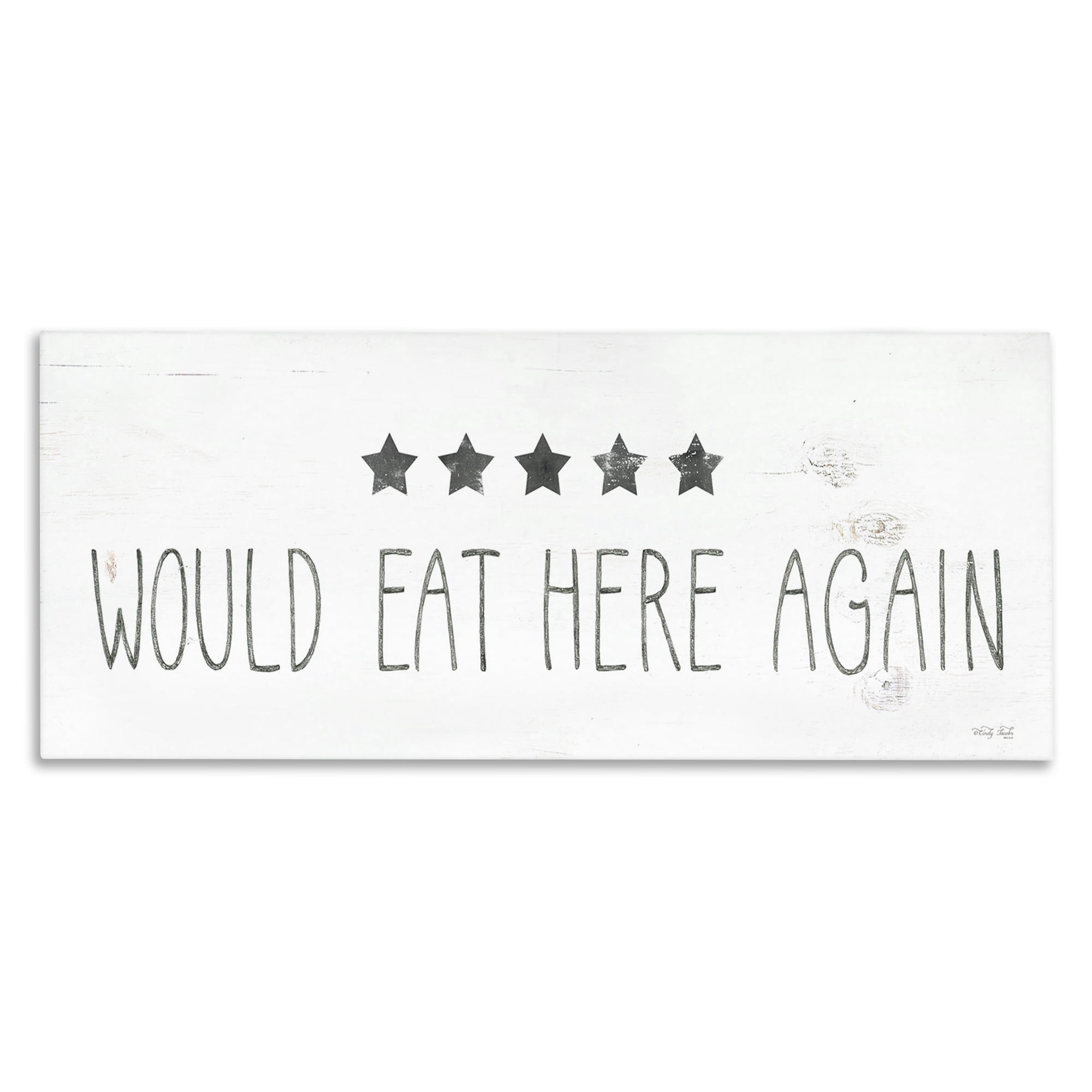 Stupell Industries Five Stars Kitchen Food & Beverage Painting Gallery Wrapped Canvas Art Print Wall Art, 30 x 13