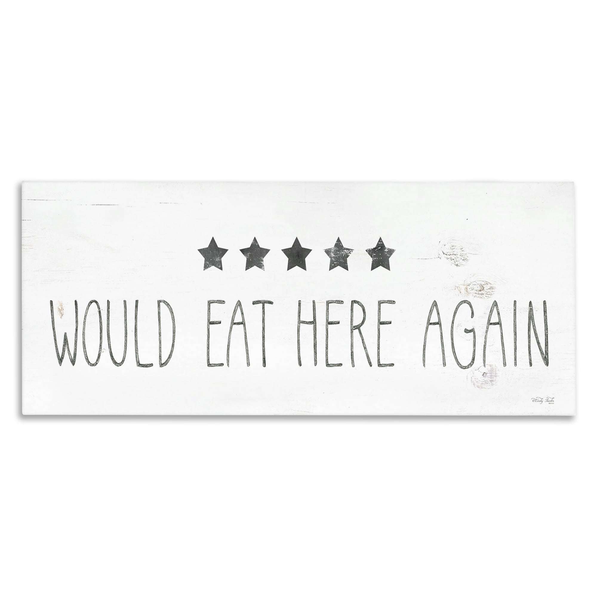 Stupell Industries Five Stars Kitchen Food & Beverage Painting Gallery Wrapped Canvas Art Print Wall Art, 40 x 17
