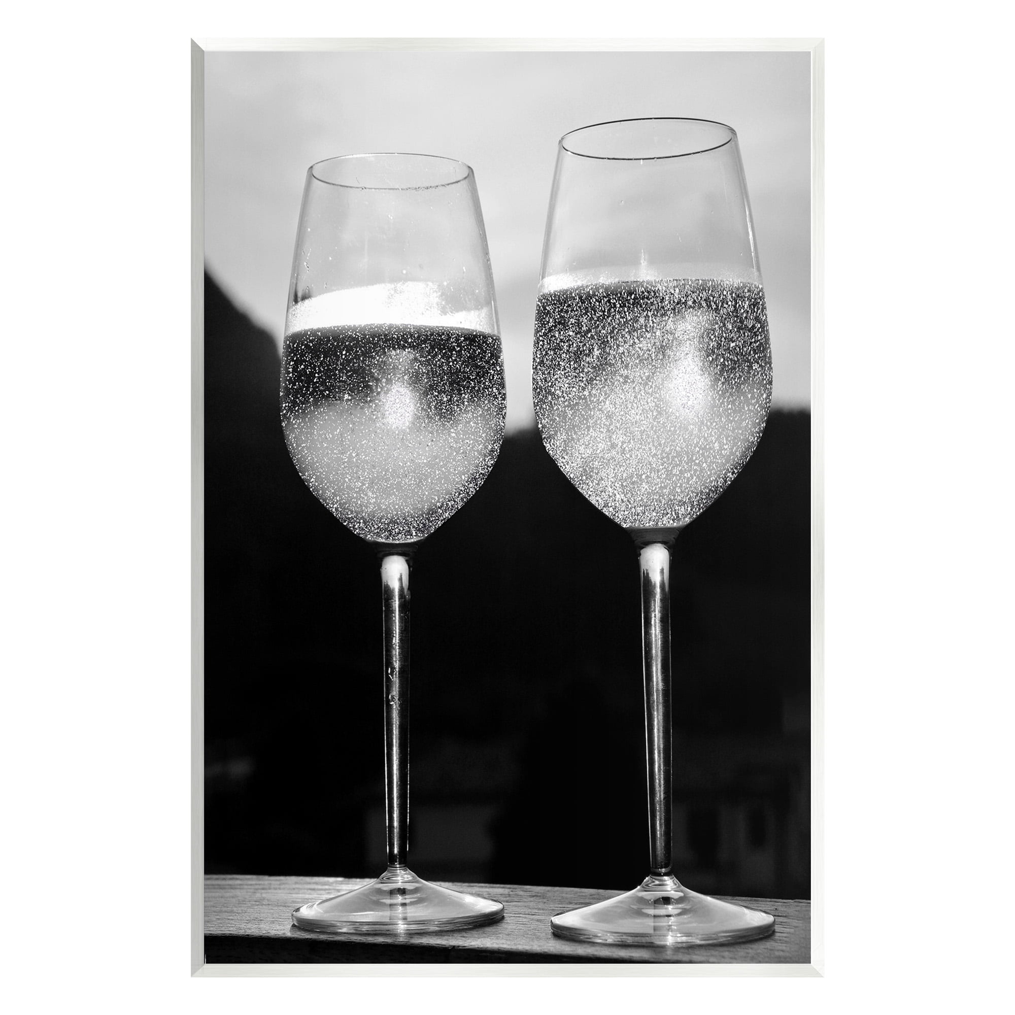 Stupell Industries Fizzy Champagne Glasses Food & Beverage Photography Unframed Art Print Wall Art, 10 x 15