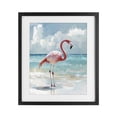 thumbnail image 1 of Stupell Industries Tropical Flamingo At Shore Black Framed Print Under Glass, 13 x 16, by The Prints Vibe, 1 of 8