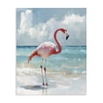 thumbnail image 1 of Stupell Industries Tropical Flamingo At Shore Canvas Art, 16 x 20, by The Prints Vibe, 1 of 8