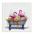 thumbnail image 1 of Stupell Industries Flamingo Bubble Bath Typography Painting Gallery Wrapped Canvas Art Print Wall Art, 36 x 36, 1 of 8