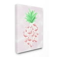 thumbnail image 1 of Stupell Industries Flamingo Pineapple Animal Pink Green Design Canvas Wall Art by Ziwei Li, 1 of 1