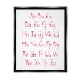 thumbnail image 1 of Stupell Industries Flamingo Shaped Letters Alphabet Pink Typography Design Graphic Art Jet Black Floating Framed Canvas Print Wall Art, Design by Amelie Legault, 1 of 5