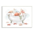 thumbnail image 1 of Stupell Industries Flamingo Trio in Nautical Tub Seaside Bathroom, 10 x 15, Designed by Ziwei Li, 1 of 6