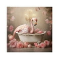 thumbnail image 1 of Stupell Industries Flamingo in Rose Filled Tub Animals & Insects Painting Gallery Wrapped Canvas Art Print Wall Art, 24 x 24, 1 of 8