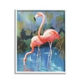 thumbnail image 1 of Stupell Industries Flamingos in Lush Pond Animals & Insects Painting White Framed Art Print Wall Art, 24 x 30, 1 of 9