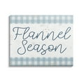 thumbnail image 1 of Stupell Industries Flannel Season Phrase Distressed Blue Checker Plaid Pattern, 40 x 30,Design by Daphne Polselli, 1 of 5