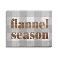 thumbnail image 1 of Stupell Industries Flannel Season Text Grain Pattern Grey Checkered Plaid, 30 x 24,Design by Daphne Polselli, 1 of 5