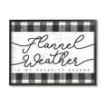 thumbnail image 1 of Stupell Industries Flannel Weather's My Favorite Season Phrase Checkered Plaid, 20 x 16,Design by Daphne Polselli, 1 of 5