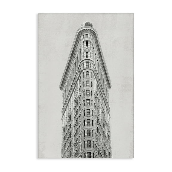 Stupell Industries Flatiron Building Architecture Canvas Wall Art design by Wild Apple Portfolio, 36 x 24