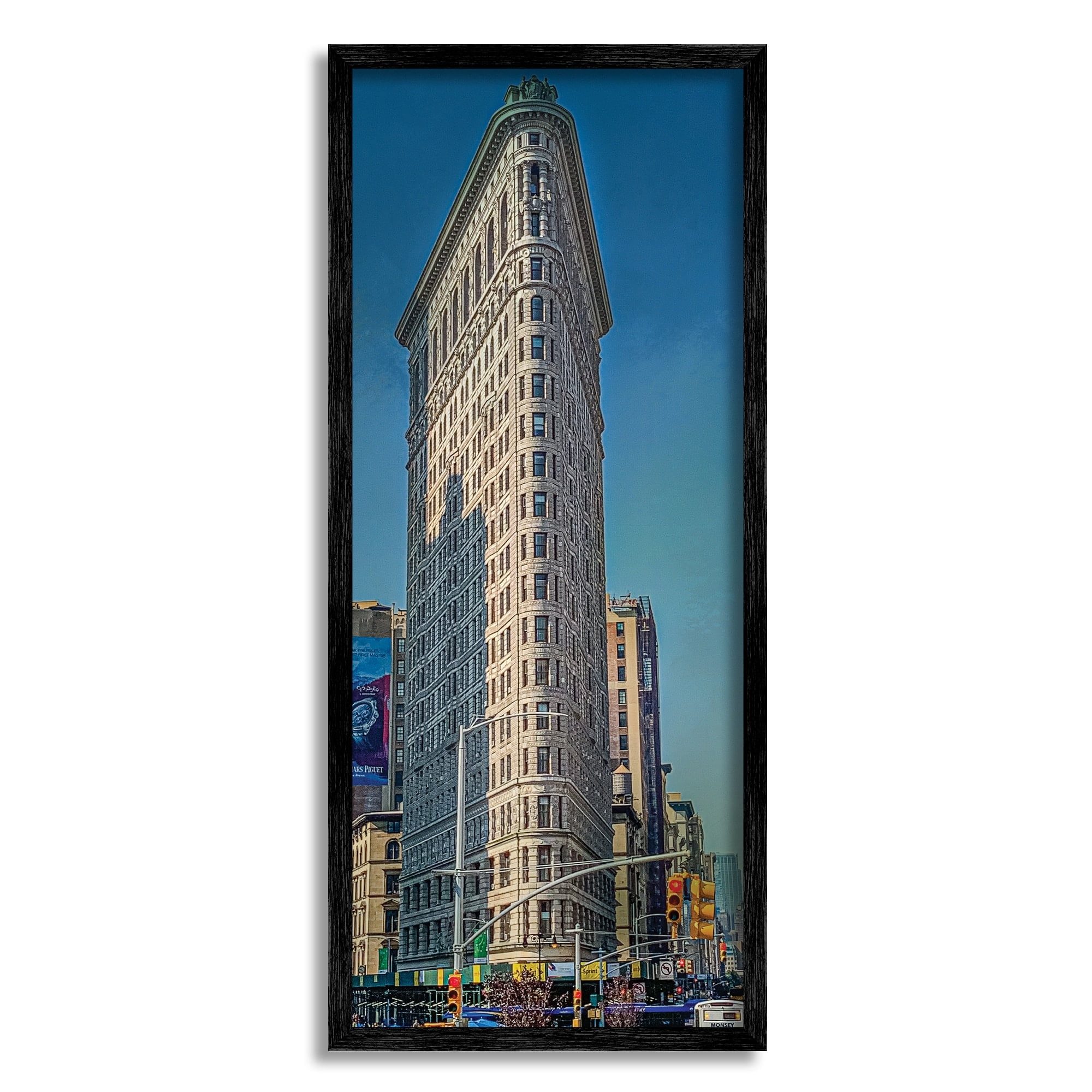 Stupell Industries Flatiron Fuller Building New York City Manhattan Neighborhood ,10 x 24, Design by Kathy Jennings