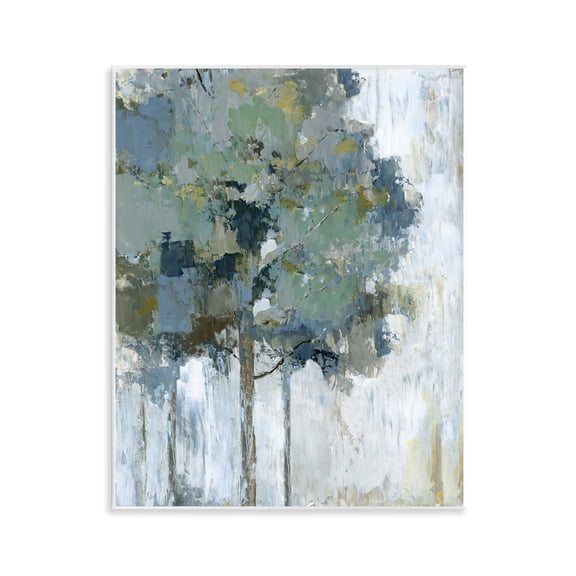 Stupell Industries Flecked Tree Abstraction Plants & Flowers Painting Unframed Art Print Wall Art, 11 x 14