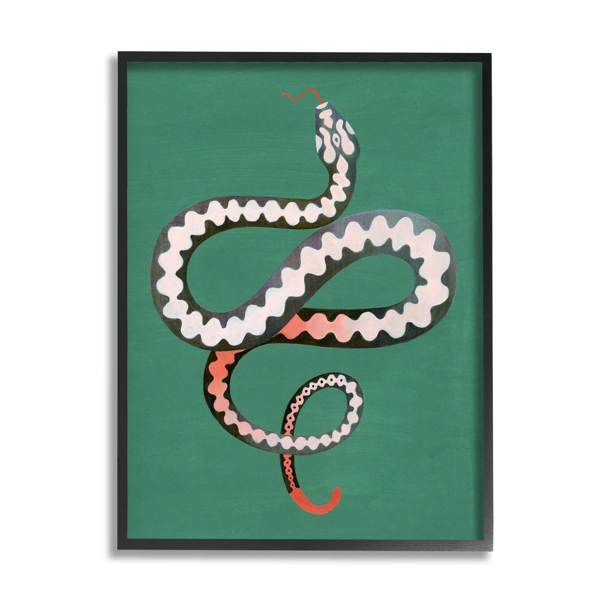 Stupell Industries Flexible Viper Symbol Snake Reptile Vivid Portrait,16 x 20, Design by Grace Popp