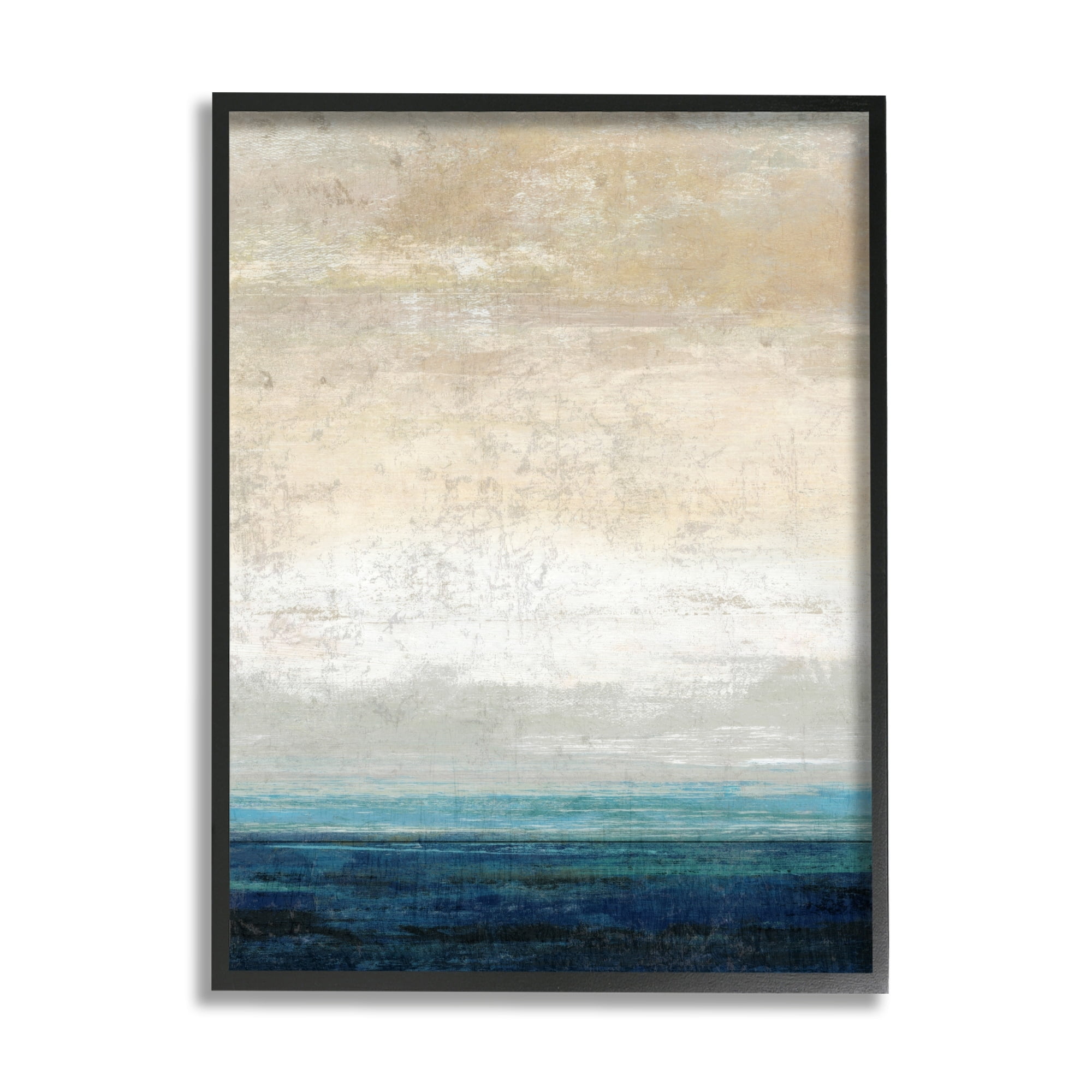 Stupell Industries Flipped Sea Horizon Abstract Sand Sky Viewpoint,24 x 30, Design by Suzanne Nicoll