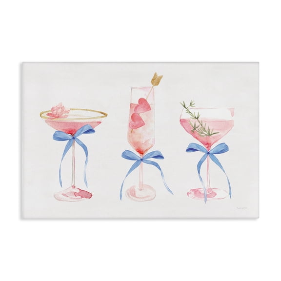 Stupell Industries Flirty Champagne Cocktails Canvas Wall Art design by Mercedes Lopez Charro, 16 x 24