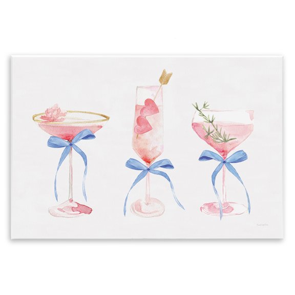 Stupell Industries Flirty Champagne Cocktails Wall Plaque Art design by Mercedes Lopez Charro, 13 x 19