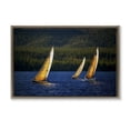 thumbnail image 1 of Stupell Industries Floating Sailboat Trio Transportation Photography Brown Floater Framed Canvas Art Print Wall Art, 31 x 21, 1 of 2