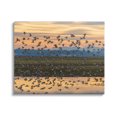 thumbnail image 1 of Stupell Industries Flock of Birds Flying Lake Reflection Orange Sunset Painting Gallery Wrapped Canvas Print Wall Art, Design by Nancy Crowell, 1 of 7