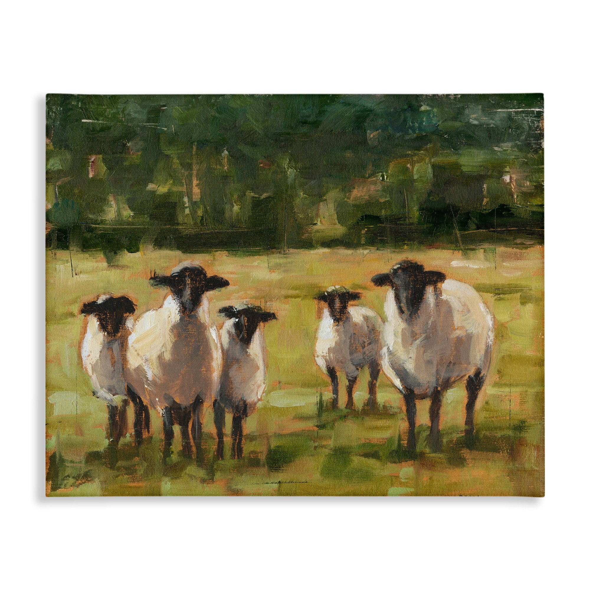 Stupell Industries Flock of Sheep Family Painting Canvas Wall Art by Ethan Harper