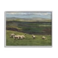 thumbnail image 1 of Stupell Industries Flock of Sheep Grazing Animals & Insects Painting Gray Framed Art Print Wall Art, 30 x 24, 1 of 9