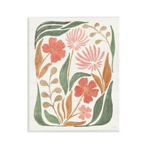 Stupell Industries Floral Abstract Pattern Botanical & Floral Painting Unframed Art Print Wall Art, 11 x 14