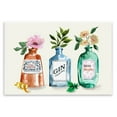 thumbnail image 1 of Stupell Industries Floral Alcohol Bottles Food & Beverage Painting Unframed Art Print Wall Art, 15 x 10, 1 of 8