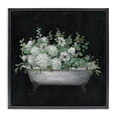 thumbnail image 1 of Stupell Industries Floral Bath on Black Typography Painting Black Floater Framed Canvas Art Print Wall Art, 18 x 18, 1 of 10