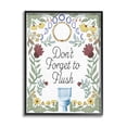 thumbnail image 1 of Stupell Industries Floral Bathroom Phrase Typography Painting Black Framed Art Print Wall Art, 16 x 20, 1 of 8