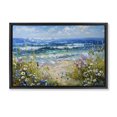 thumbnail image 1 of Stupell Industries Coastal Floral Beach Meadow by Ocean Black Floating Frame Canvas Art, 25 x 17, by Creative Studio, 1 of 8