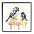thumbnail image 1 of Stupell Industries Floral Birds Perched Mushrooms Animals & Insects Painting Black Framed Art Print Wall Art, 1 of 7