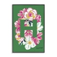 thumbnail image 1 of Stupell Industries Bohemian Floral Bloom Letter H Black Framed Giclee Art, 20 x 30, by Hannah Byatt, 1 of 8