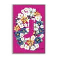 thumbnail image 1 of Stupell Industries Eclectic Floral Bloom Letter J Gray Framed Giclee Art, 20 x 30, by Hannah Byatt, 1 of 8