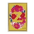thumbnail image 1 of Stupell Industries Floral Bloom Letter Z Botanical & Floral Painting Gold Floater Framed Art Print Wall Art, 21 x 31, 1 of 10