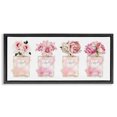 thumbnail image 1 of Stupell Industries Contemporary Floral Bouquets Glam Fashion Jars Black Floating Frame Canvas Art, 31 x 14, by Amanda Greenwood, 1 of 7