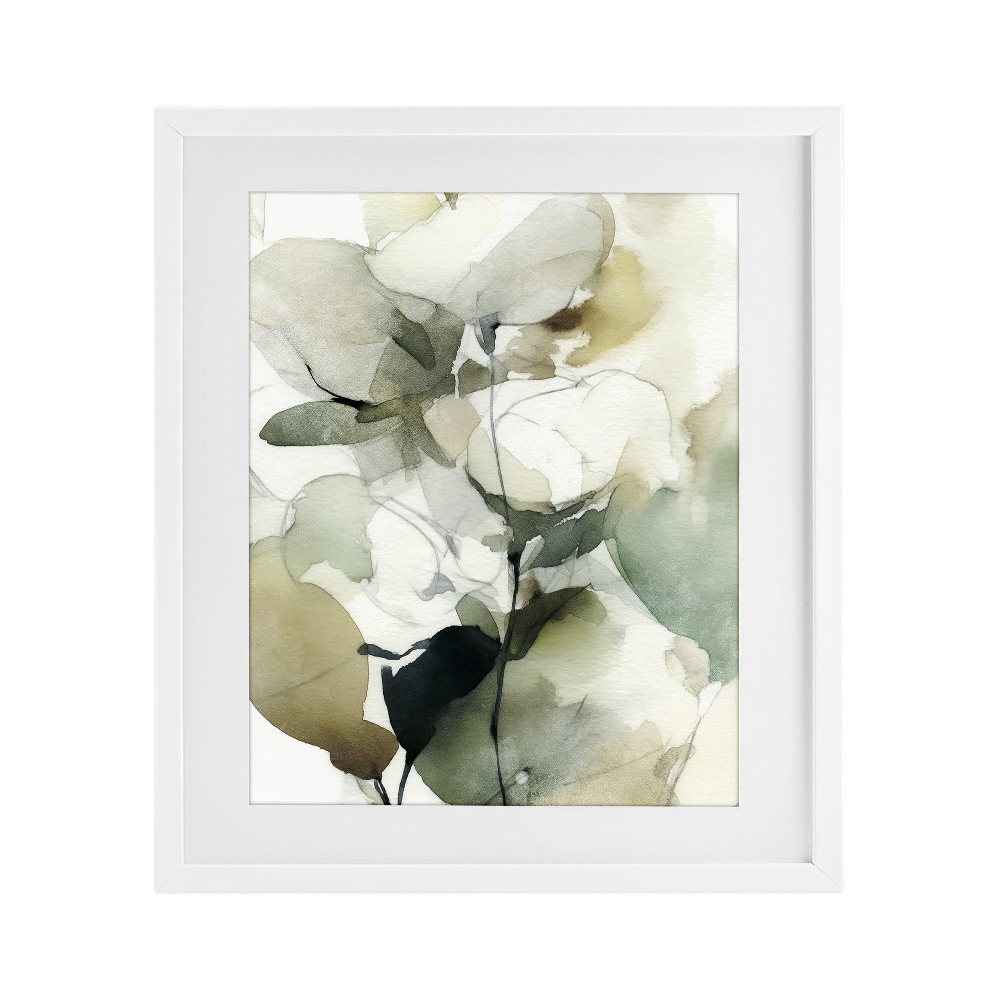 Stupell Industries Floral Branches in Motion White Framed Print Under Glass, design by Svetlana Aleynikova
