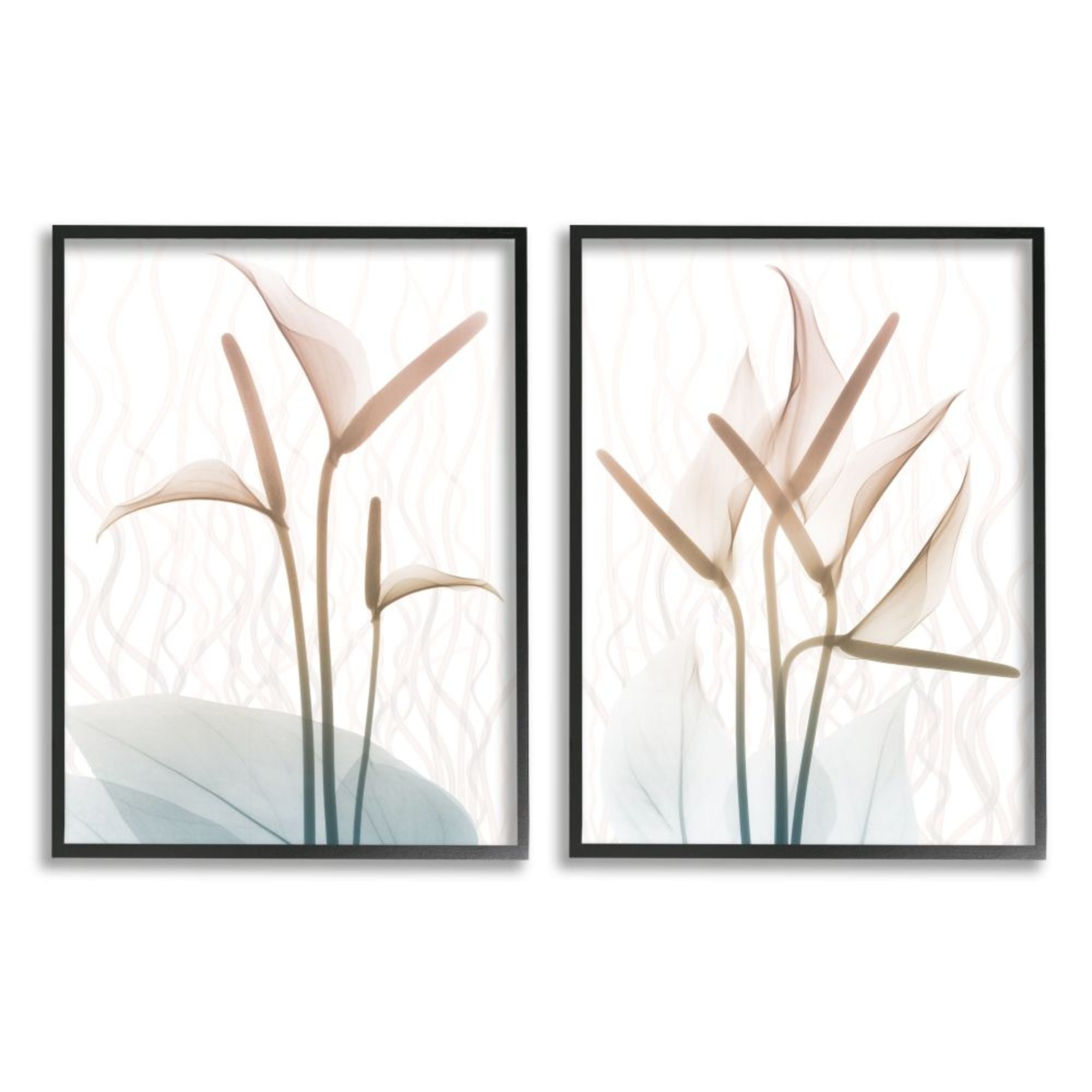Stupell Industries Floral Calla Lily Silhouette with Leaf Details Design by Albert Koetsier