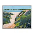 thumbnail image 1 of Stupell Industries Coastal Floral Cliffs Landscape Gray Framed Giclee Art, 30 x 24, by Dorothy Holmes Mohler, 1 of 7