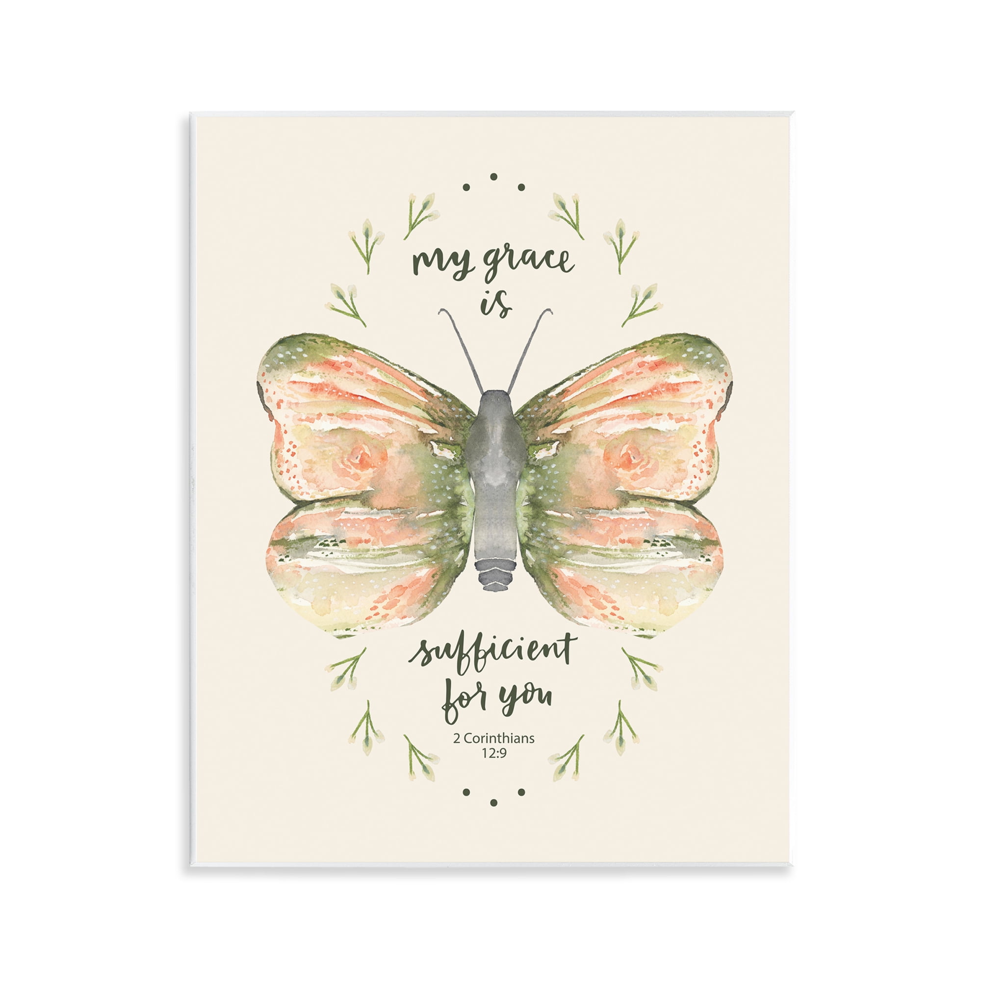 Stupell Industries Floral Corinthians Verse Animals Painting Unframed Art Print Wall Art, 11 x 14