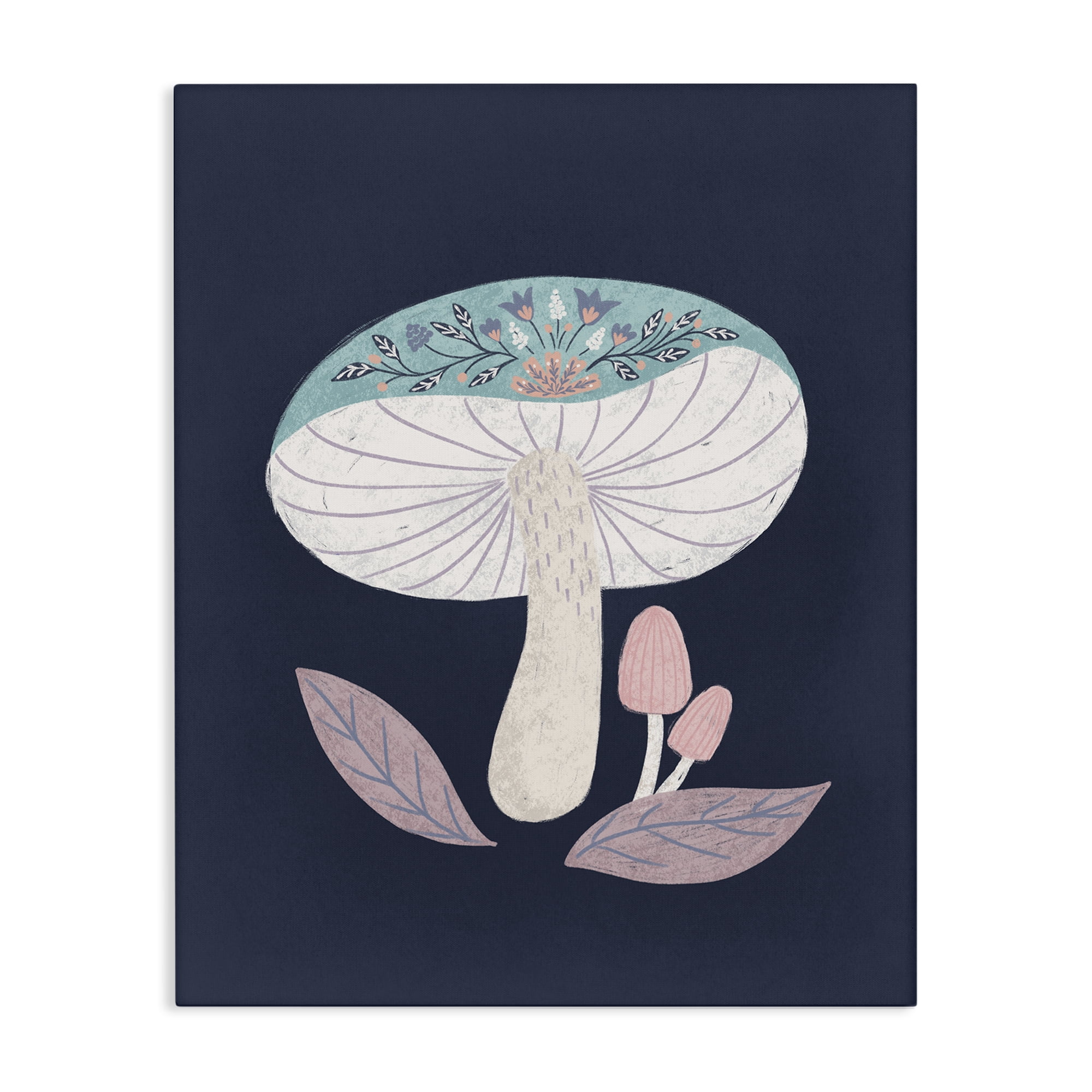 Stupell Industries Floral Cottage Mushroom Canvas Wall Art, design by Metka Hiti