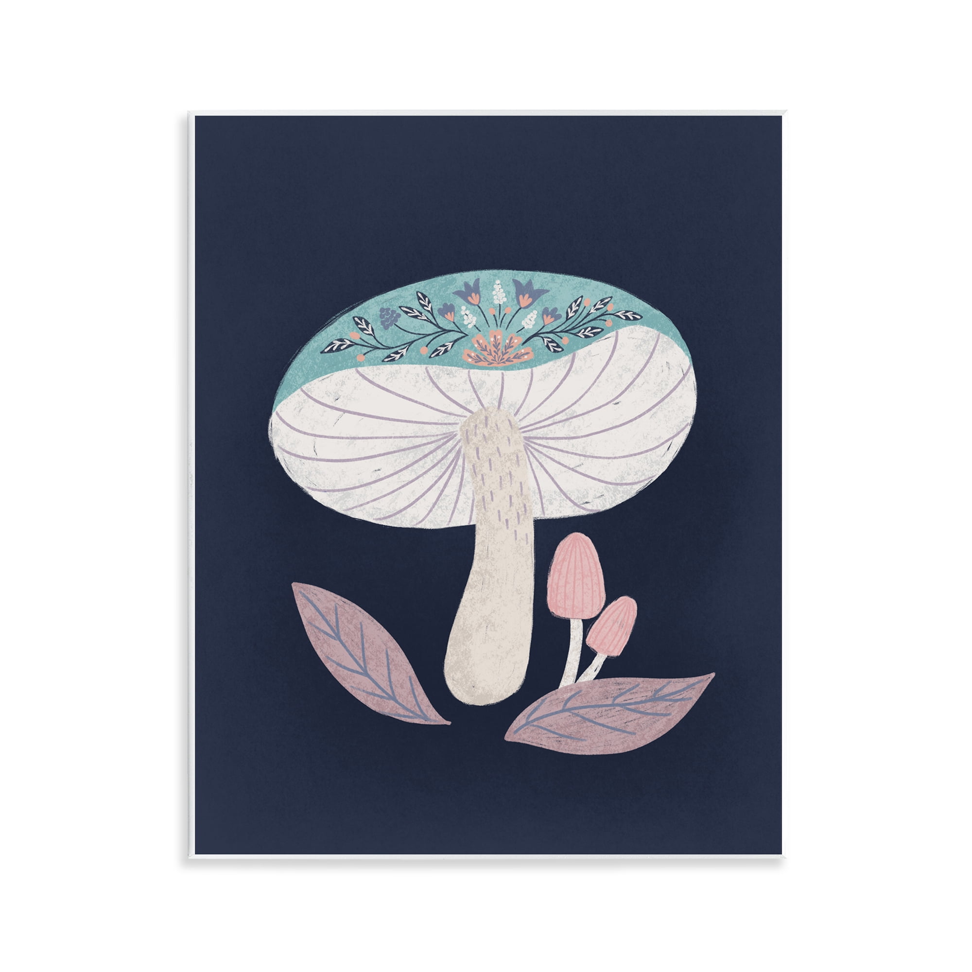Stupell Industries Floral Cottage Mushroom Wall Plaque Art, design by Metka Hiti